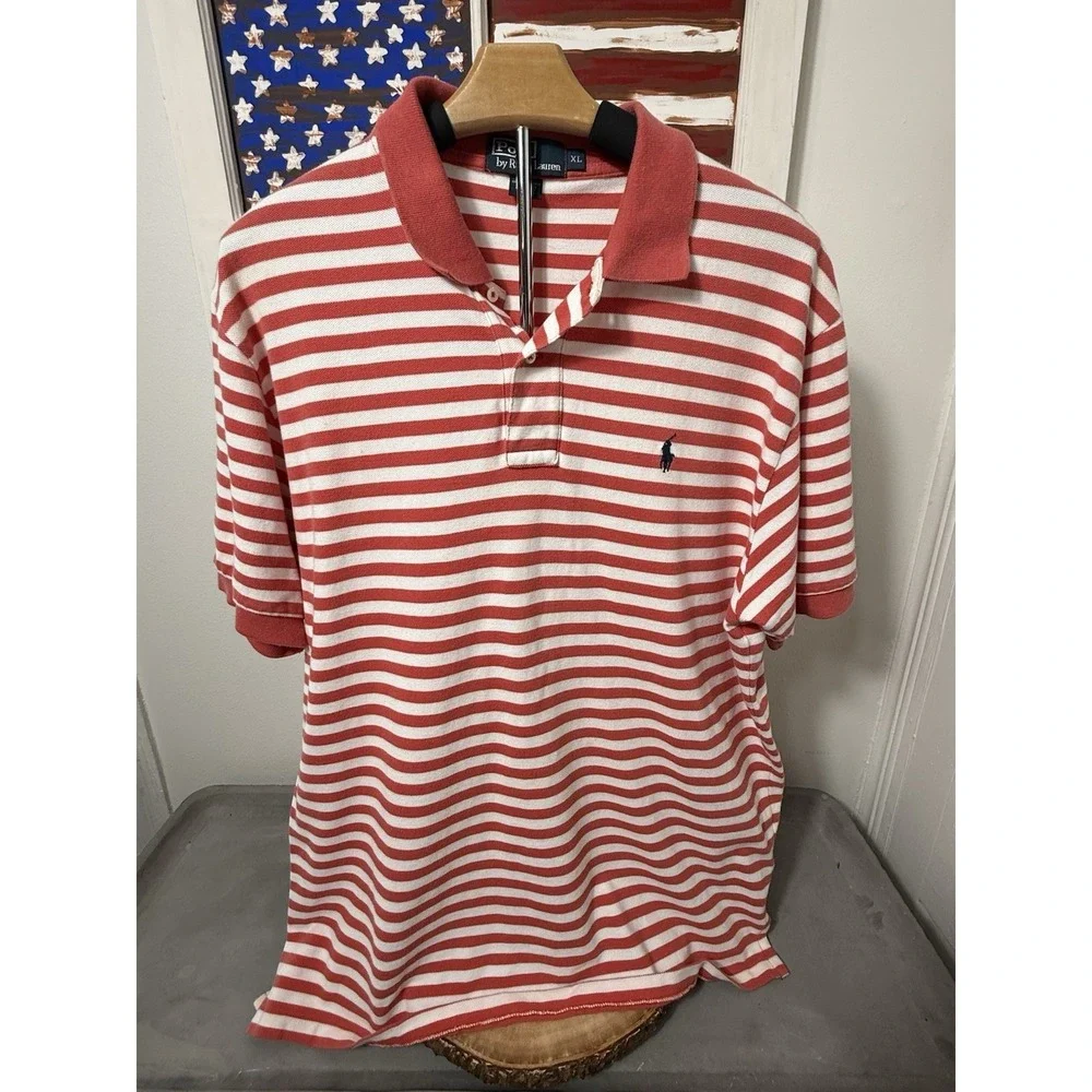 RALPH LAUREN POLO GOLF MEN'S‎ RED & WHITE Size XL